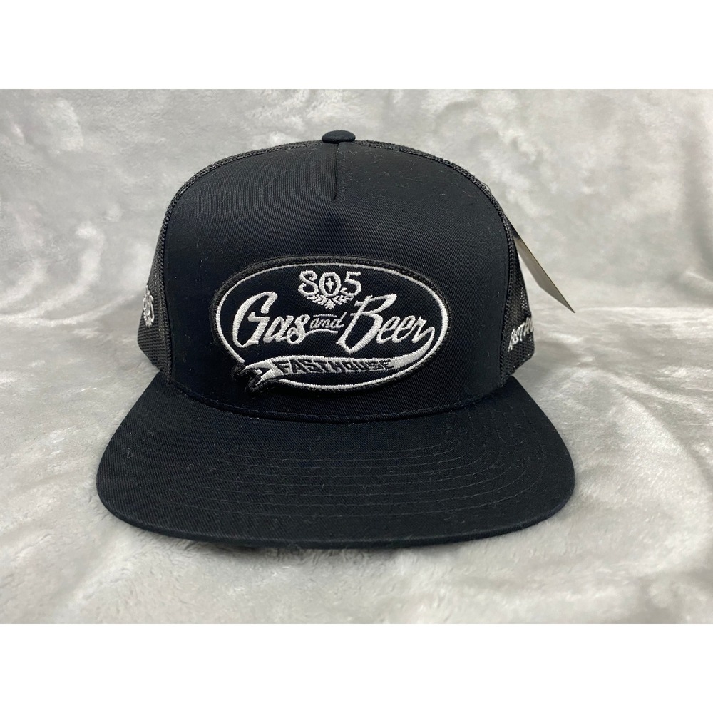 Fasthouse 805 Taproom Trucker Hat Men Adjustable Black Mesh Snapback Cap New